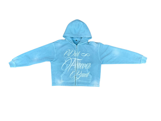 BLUE AND WHITE PFB SUN-DRIED ZIP UP JACKET